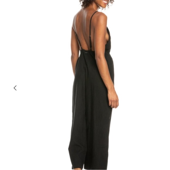 Roxy Flare-Leg Jumpsuit Black Sz XXL NWT - Picture 2 of 6